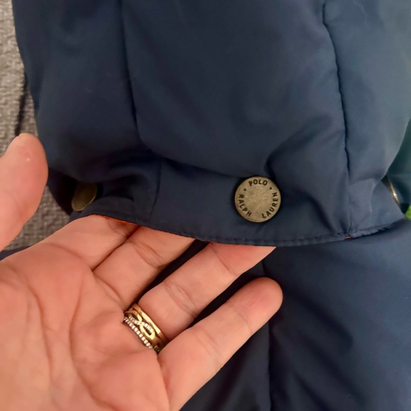 Ralph Lauren Dark Blue and Vibrant Orange Snowsuit - Picture 5 of 6